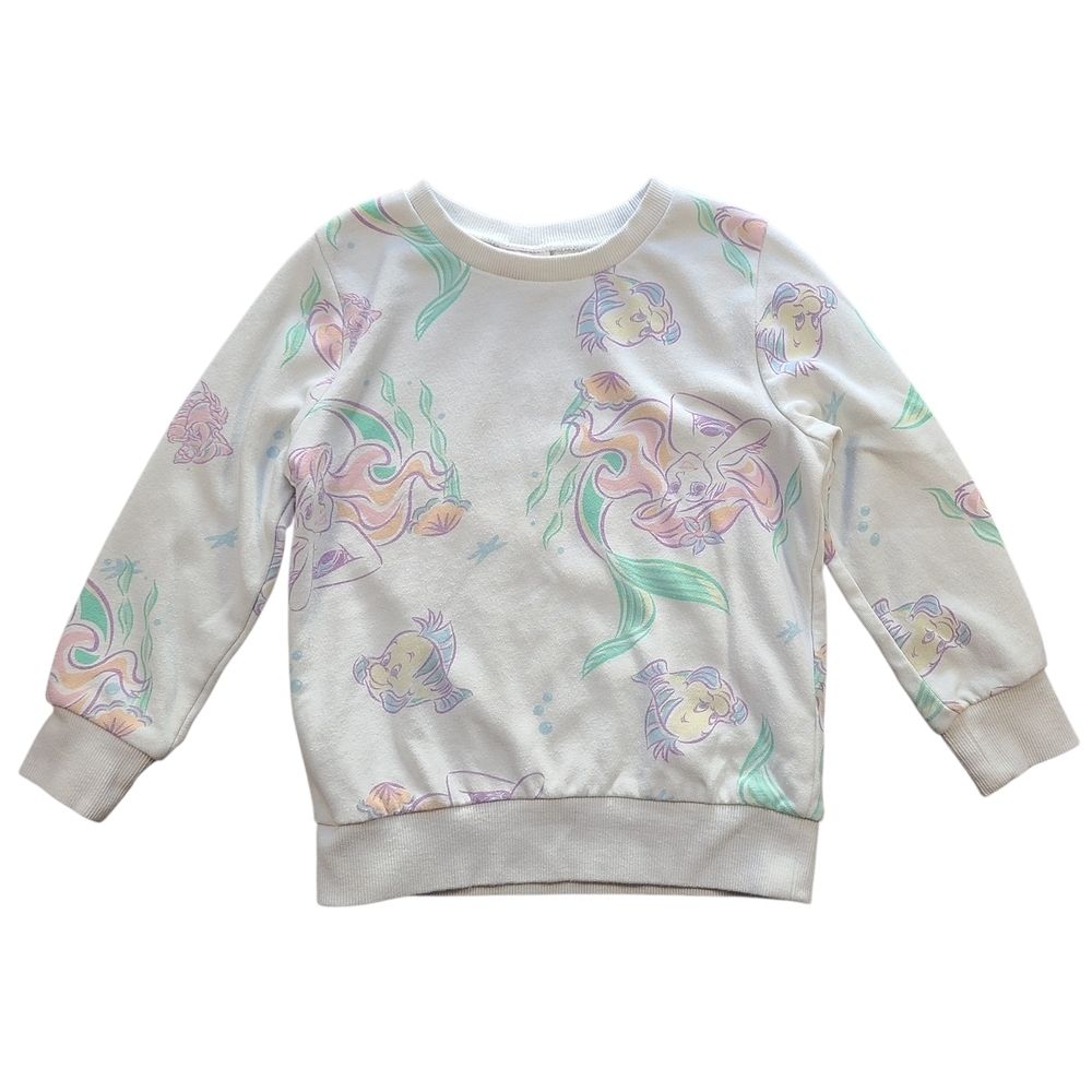 Disney Princess Little Mermaid Ariel Sweatshirt Girls 4T Pullover